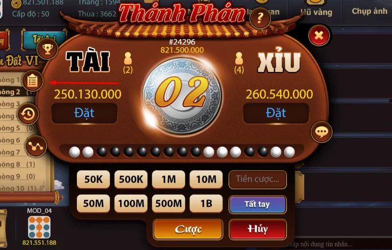 Tài xỉu là game quốc dân không ai là không biết đến 